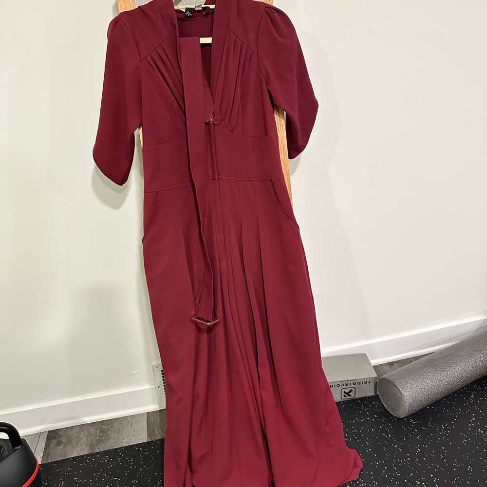 Elegant Cranberry Women's jumpsuit (ModCloth/Miss Candyfloss)